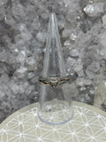 Vintage Diamond Heart Ring 925