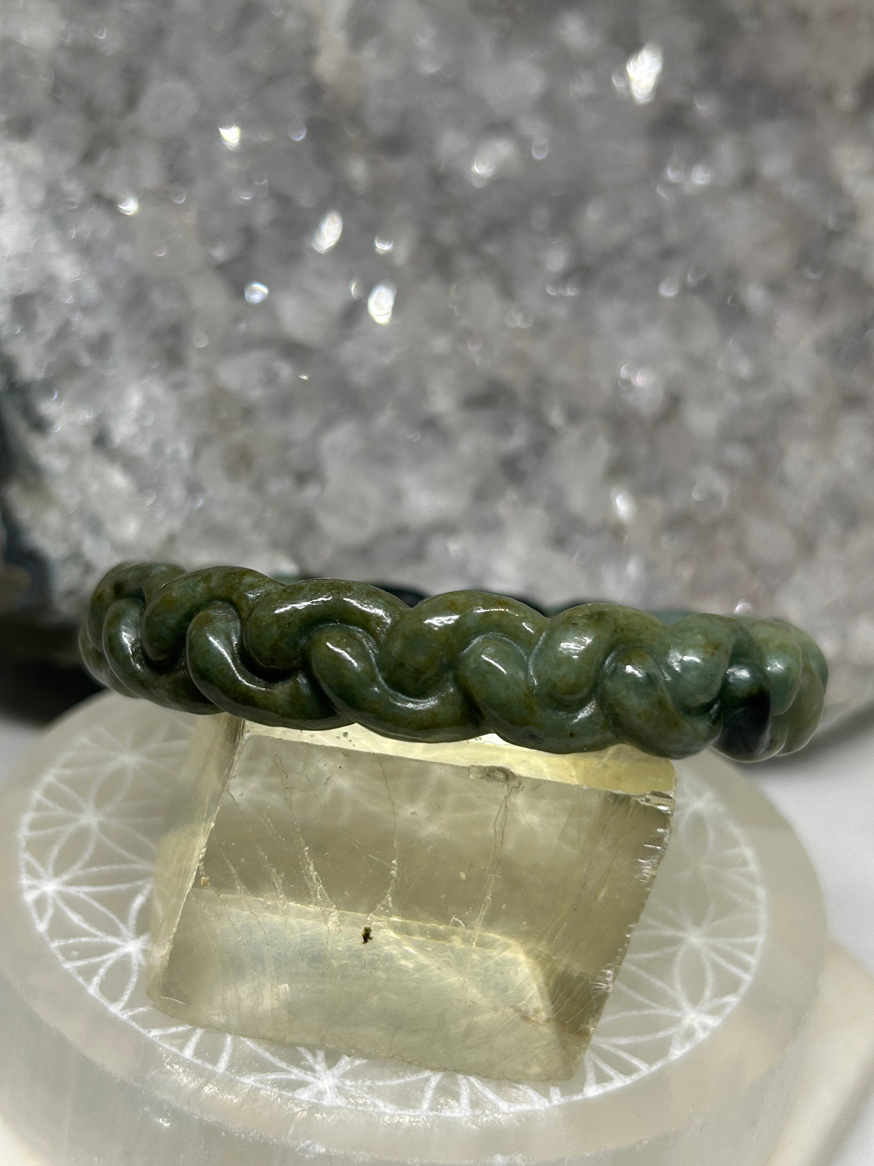 Carved Jade Bangle