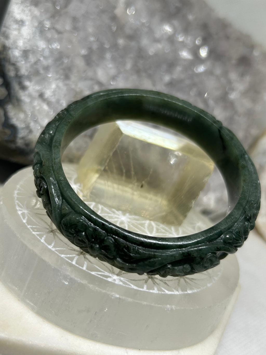 Carved Jade Bangle