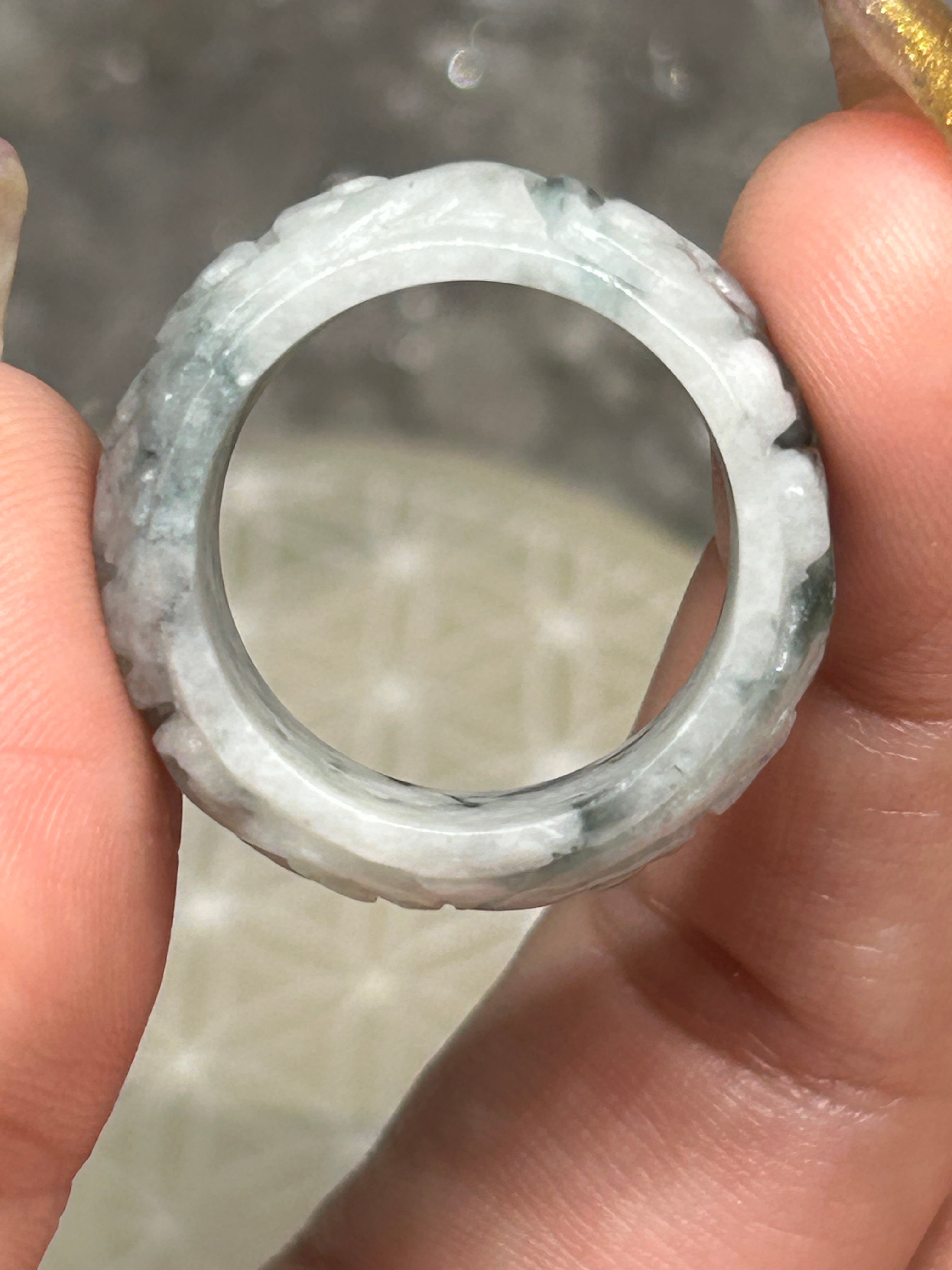 Carved Jade Ring
