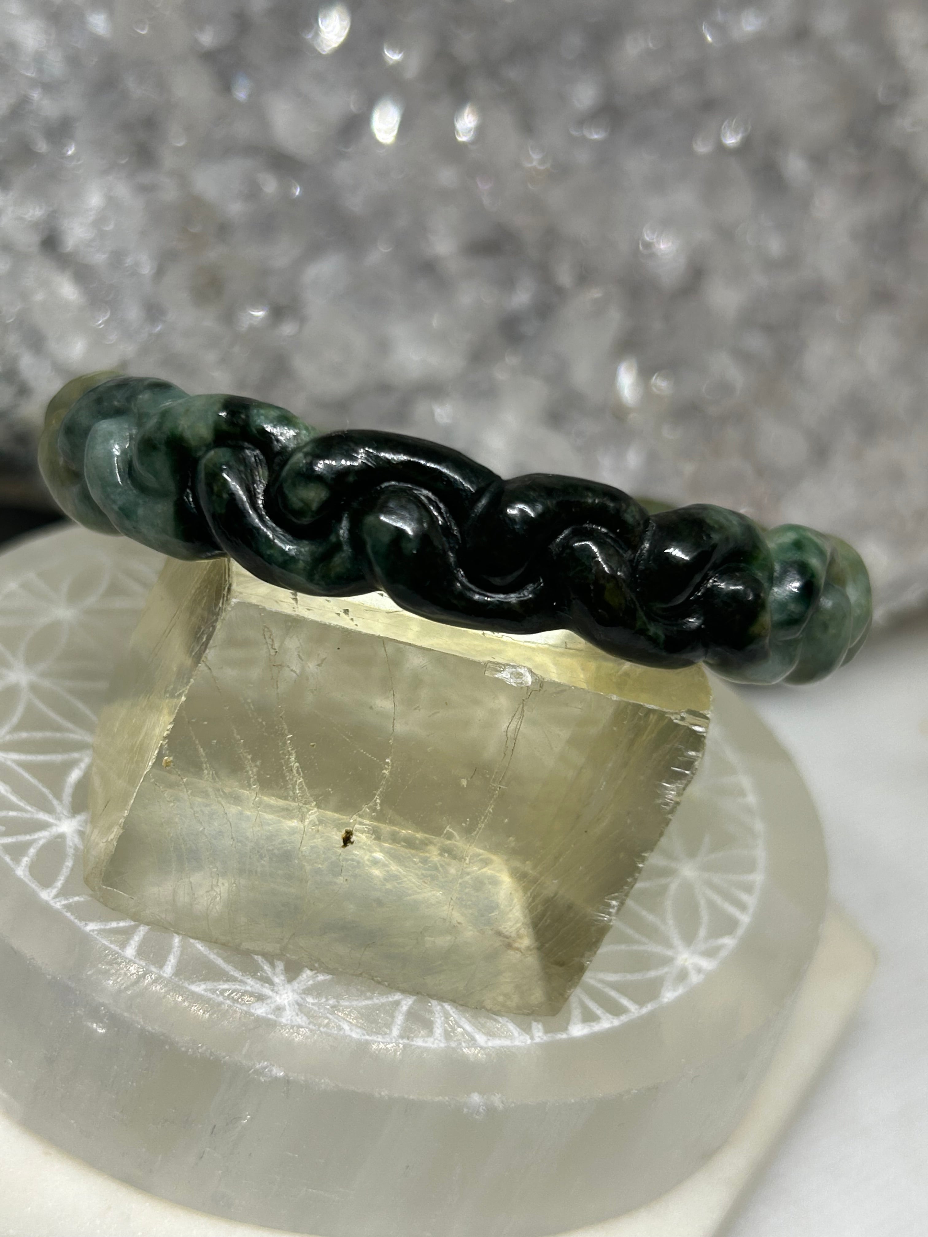 Carved Jade Bangle