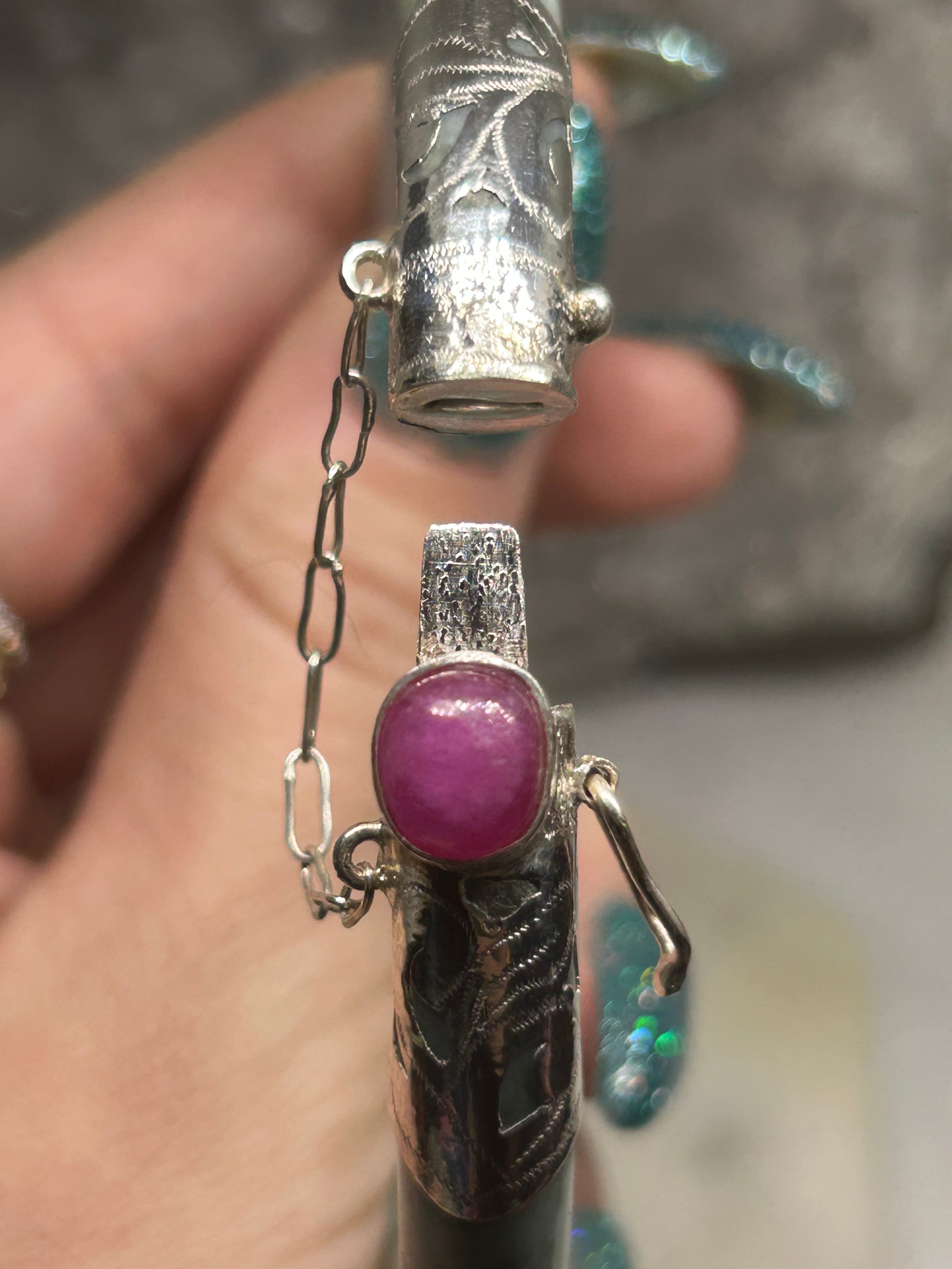 Jade & Ruby Bangle 59.6mm