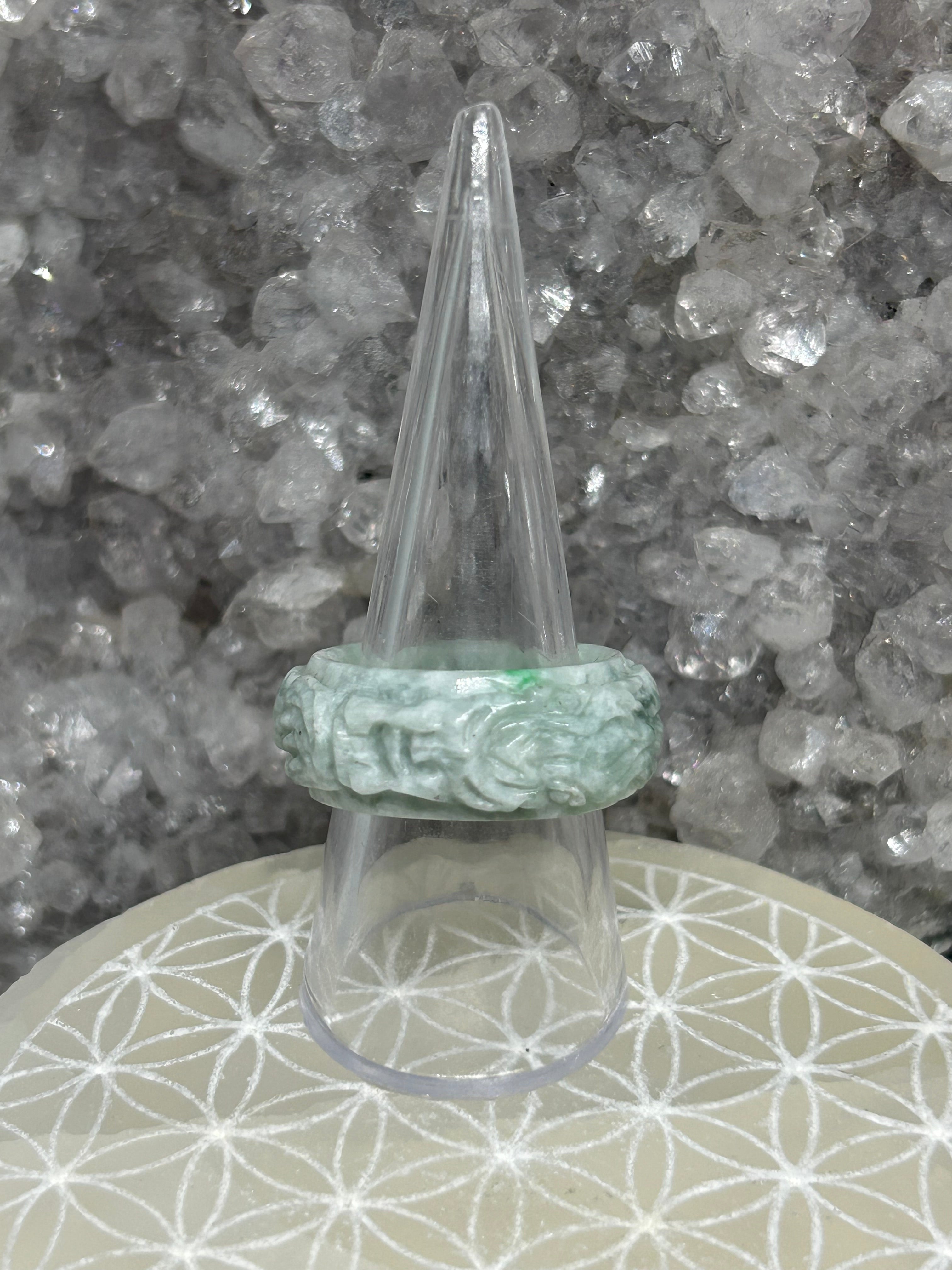 Dragon Carved Jade Ring