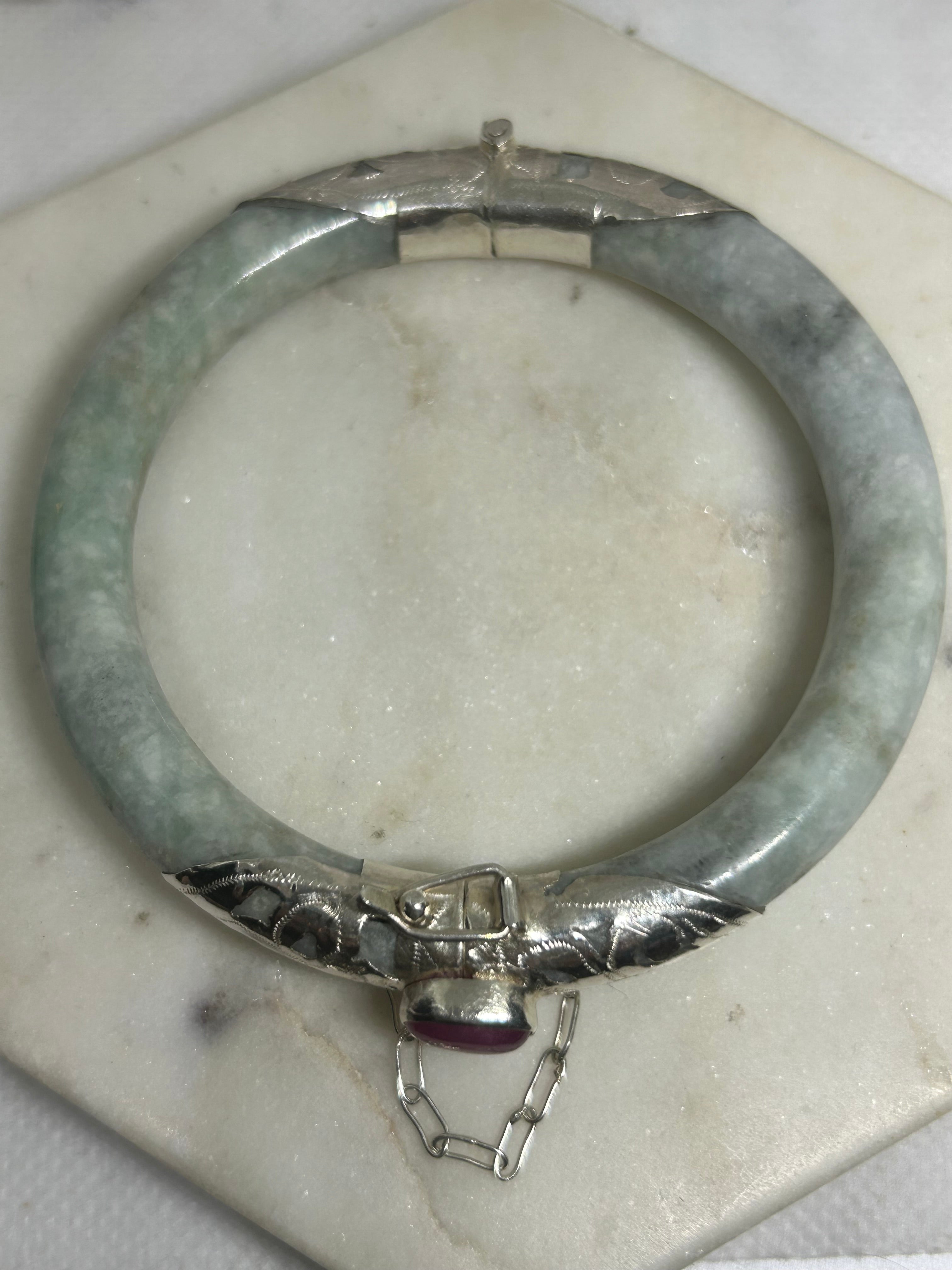 Jade & Ruby Bangle 52.6mm