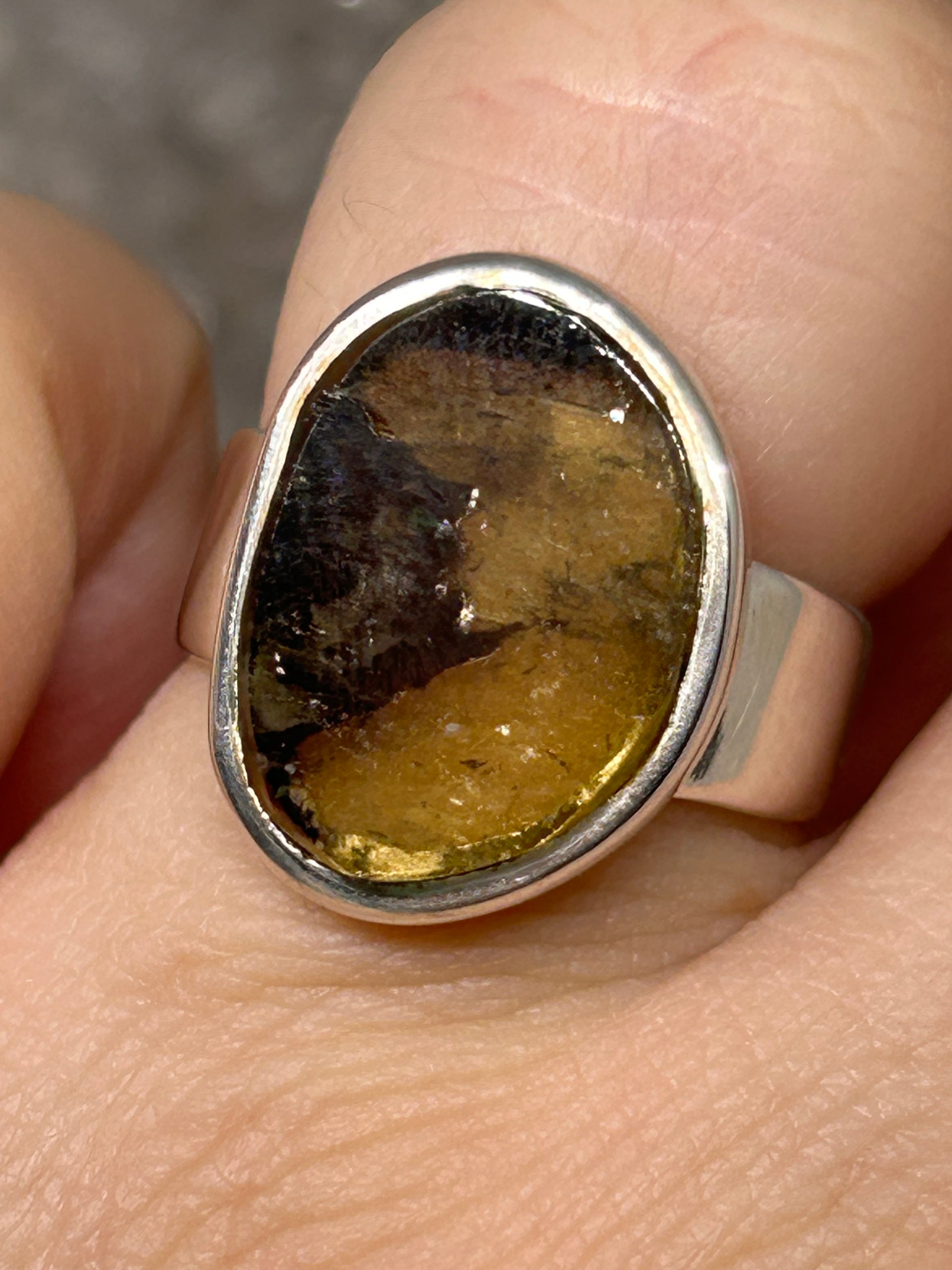 Green Tourmaline Ring 925