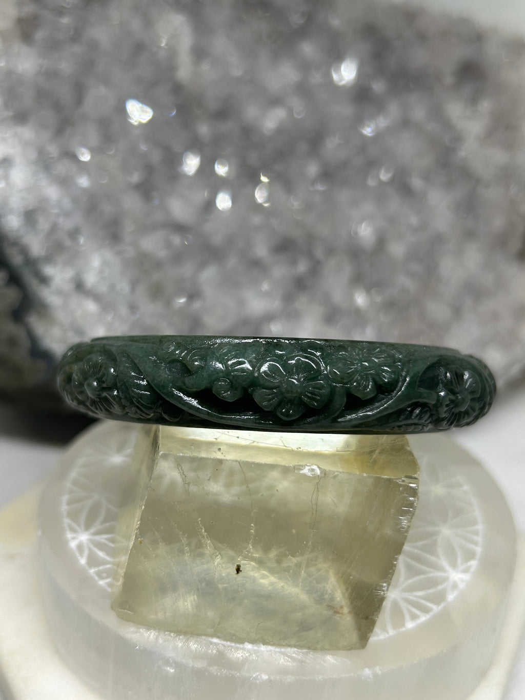 Carved Jade Bangle