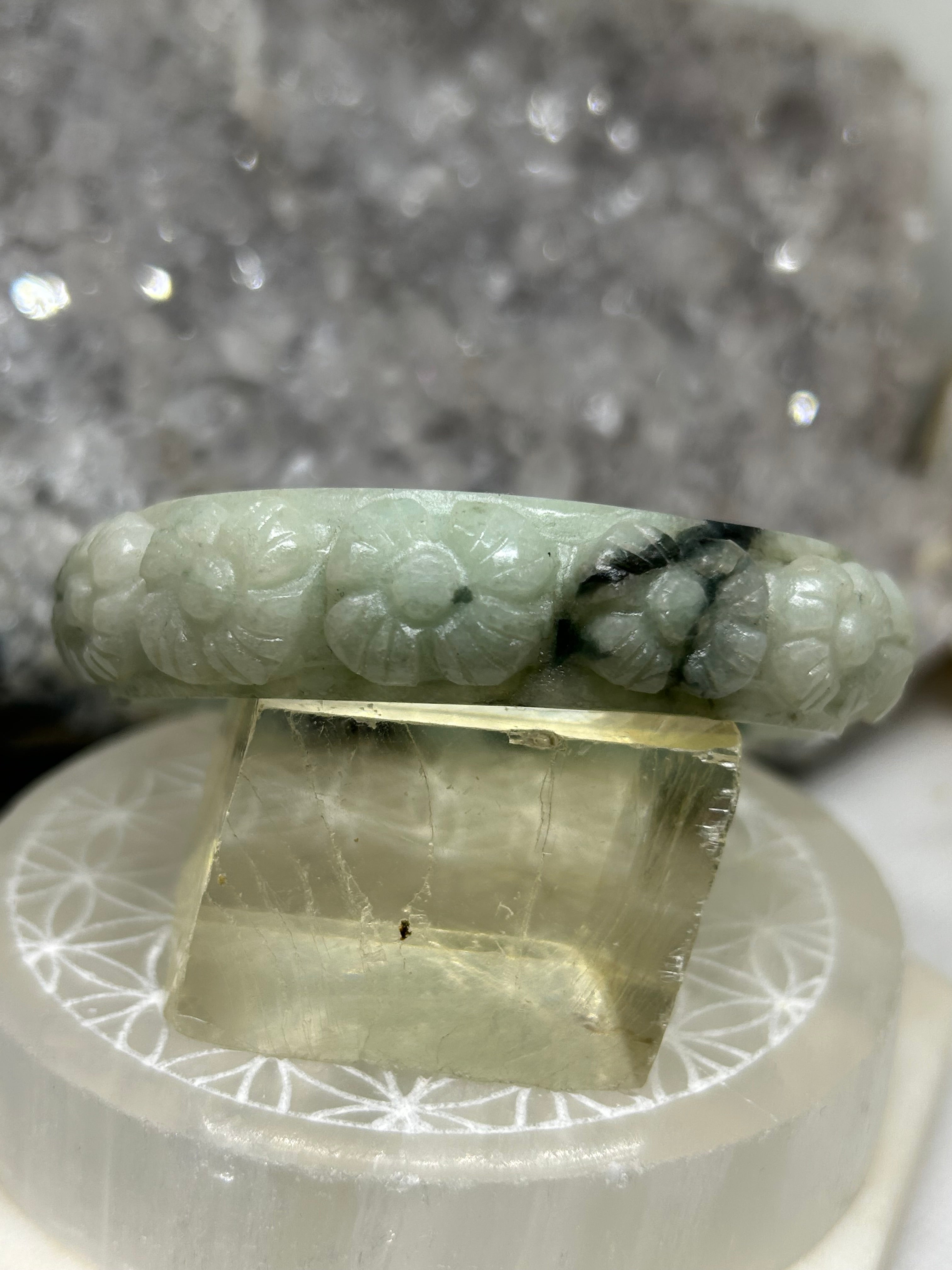Carved Jade Bangle