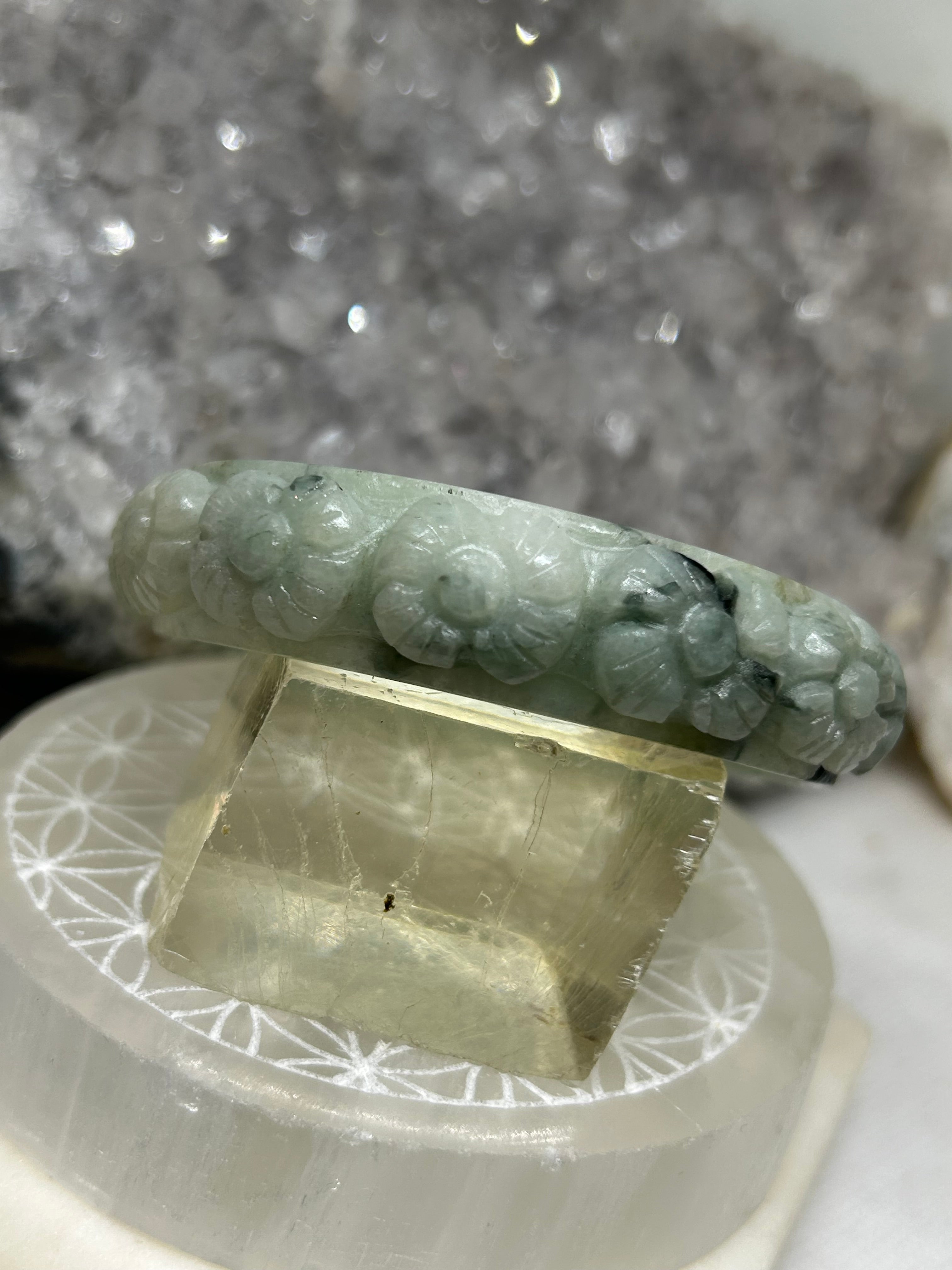 Carved Jade Bangle