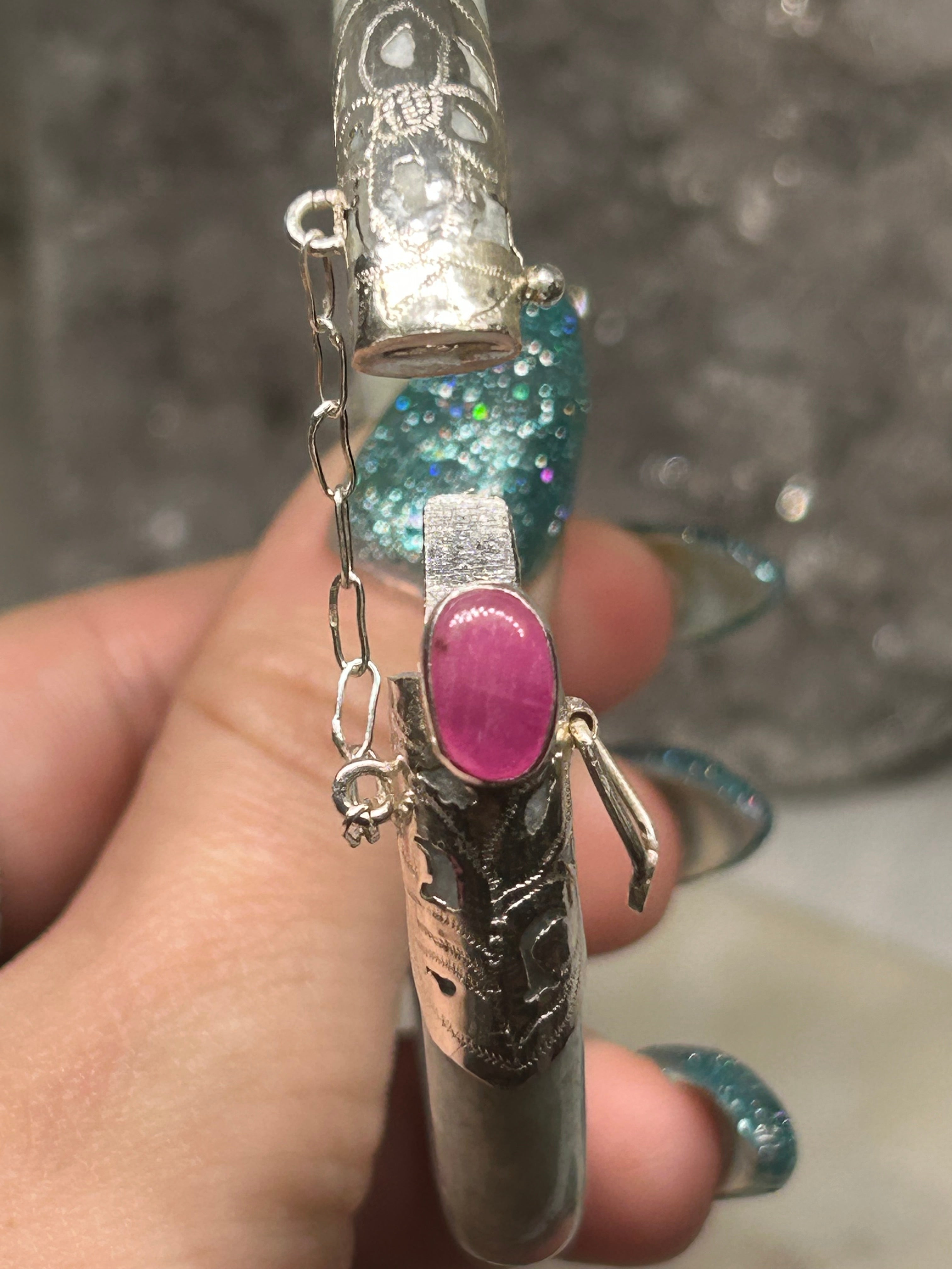 Jade & Ruby Bangle 52.6mm