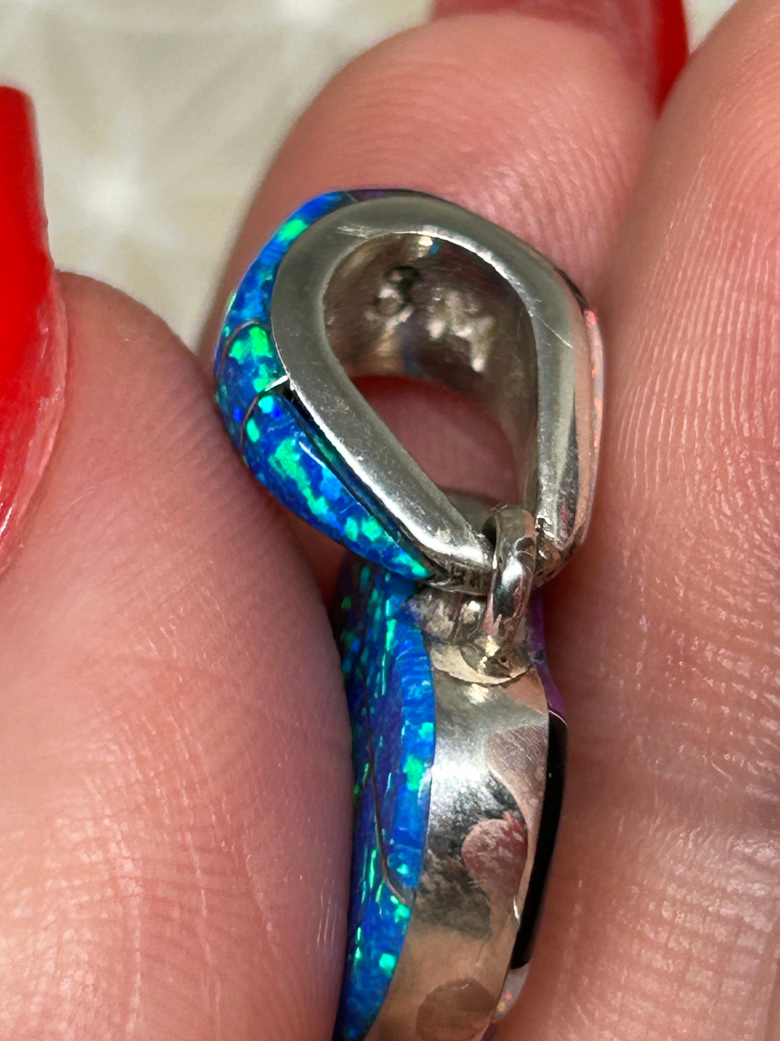 Native Inlay Heart Pendant