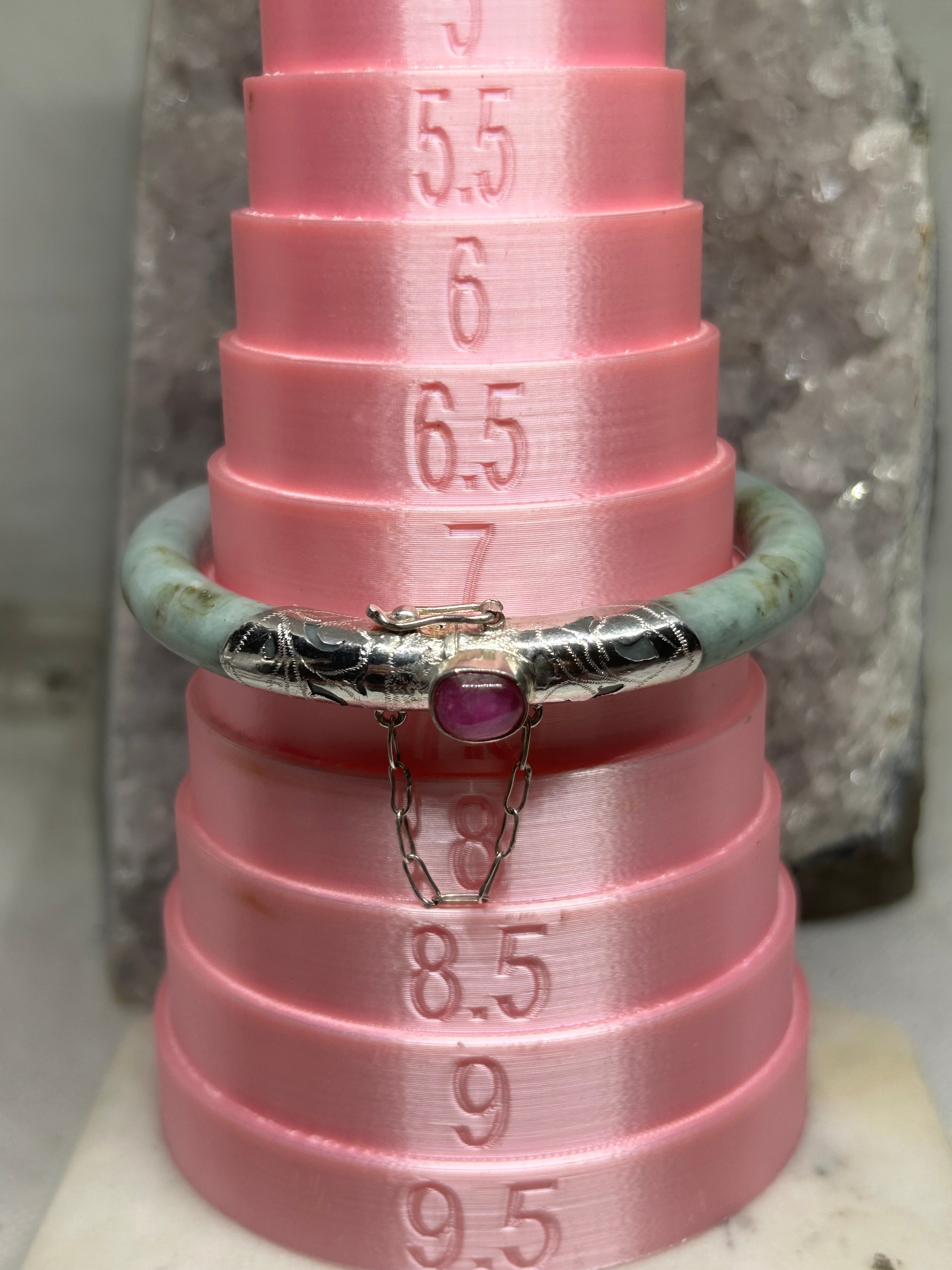 Jade & Ruby Bangle 59.6mm