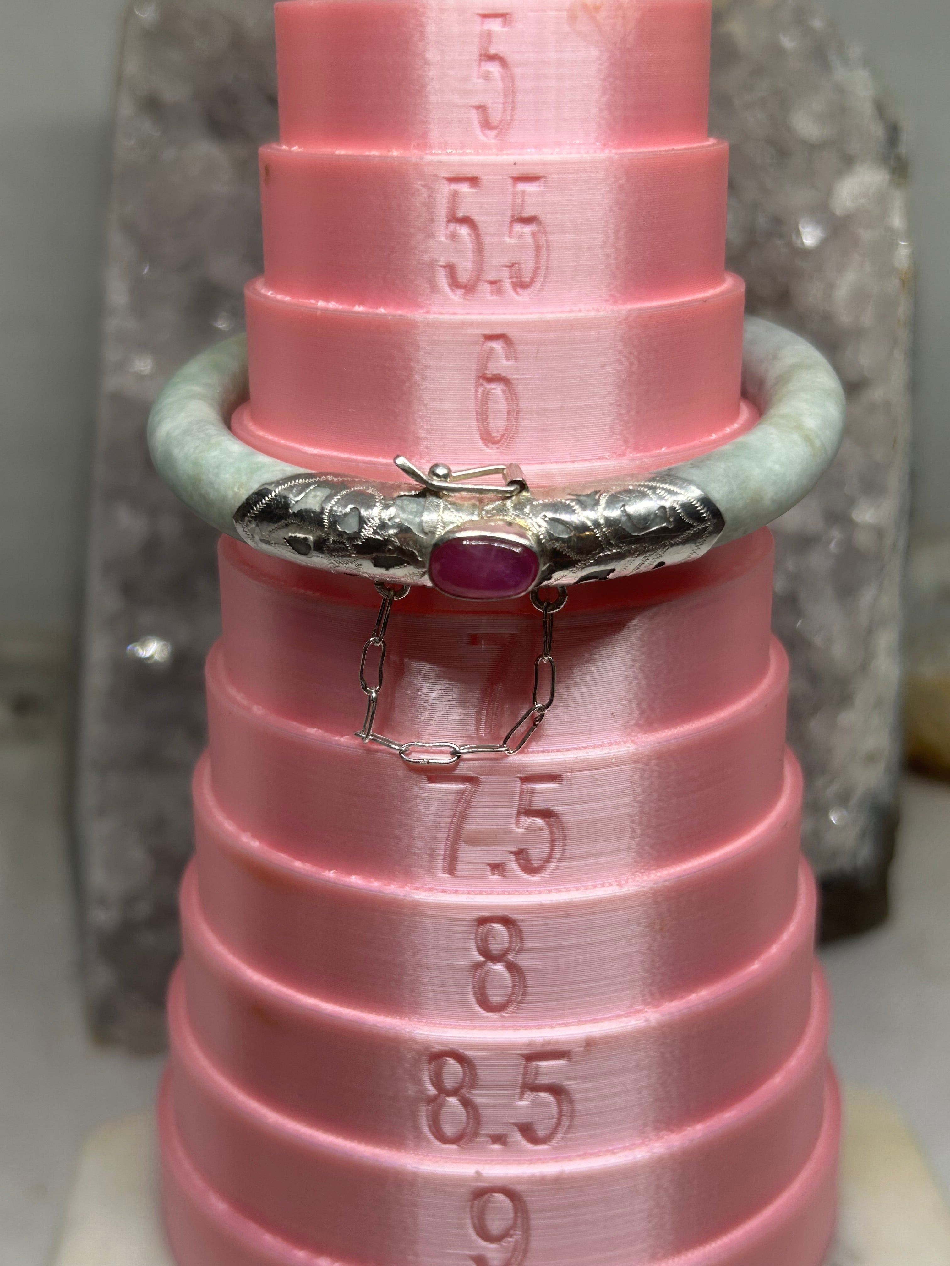 Jade & Ruby Bangle 52.6mm