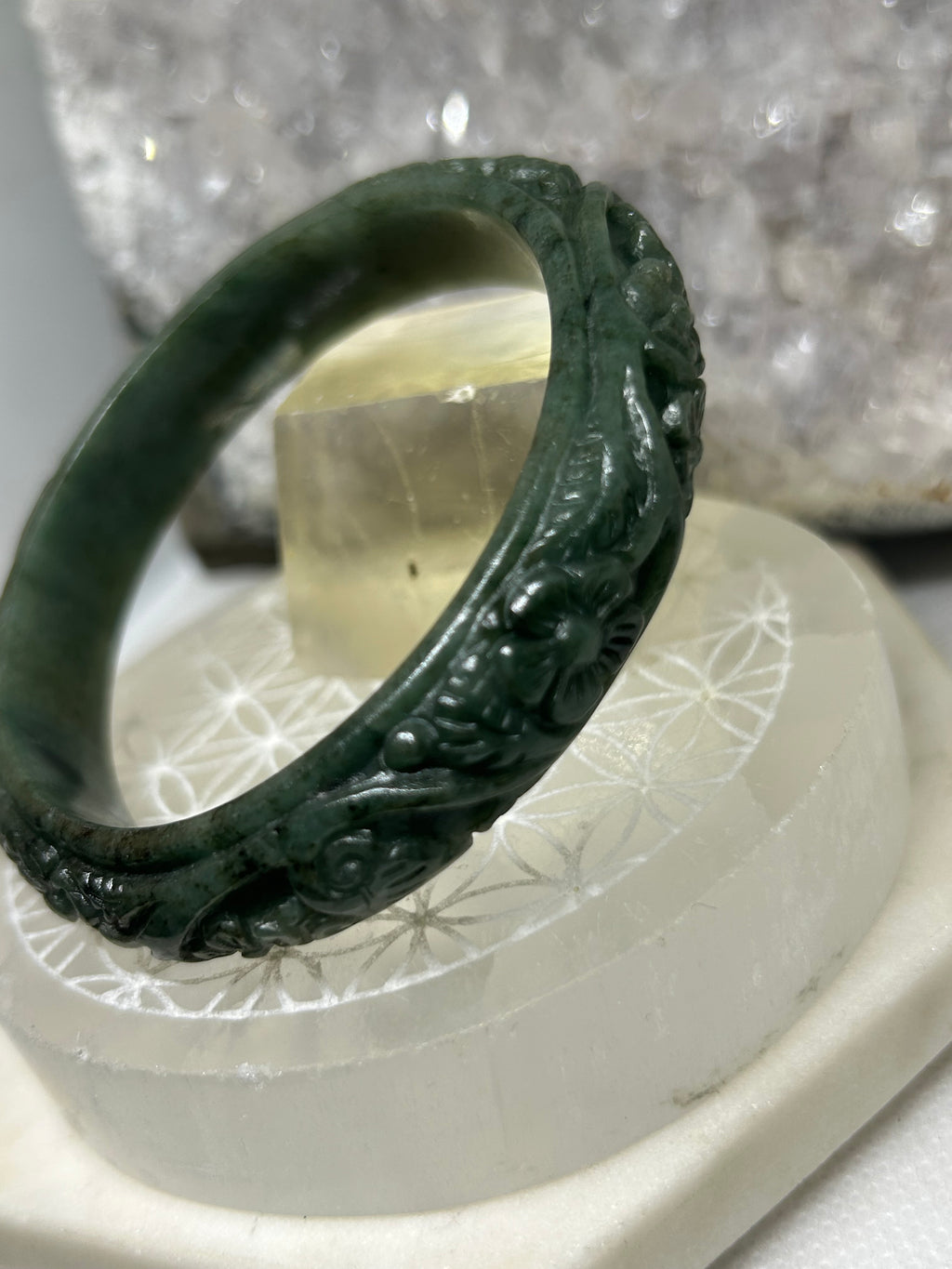 Carved Jade Bangle