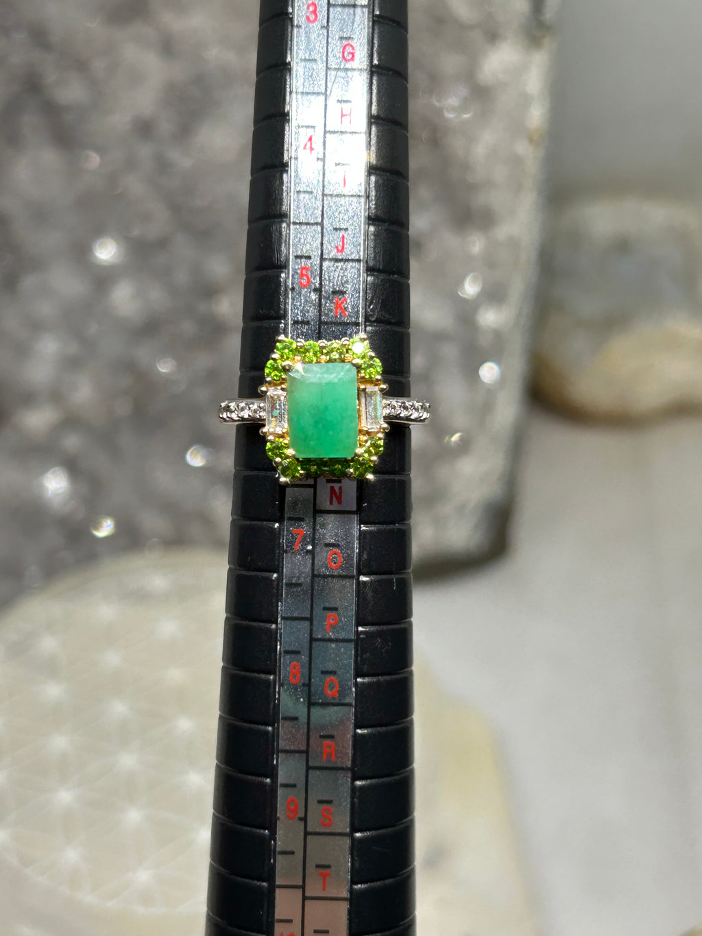 Vintage Emerald & Peridot Ring
