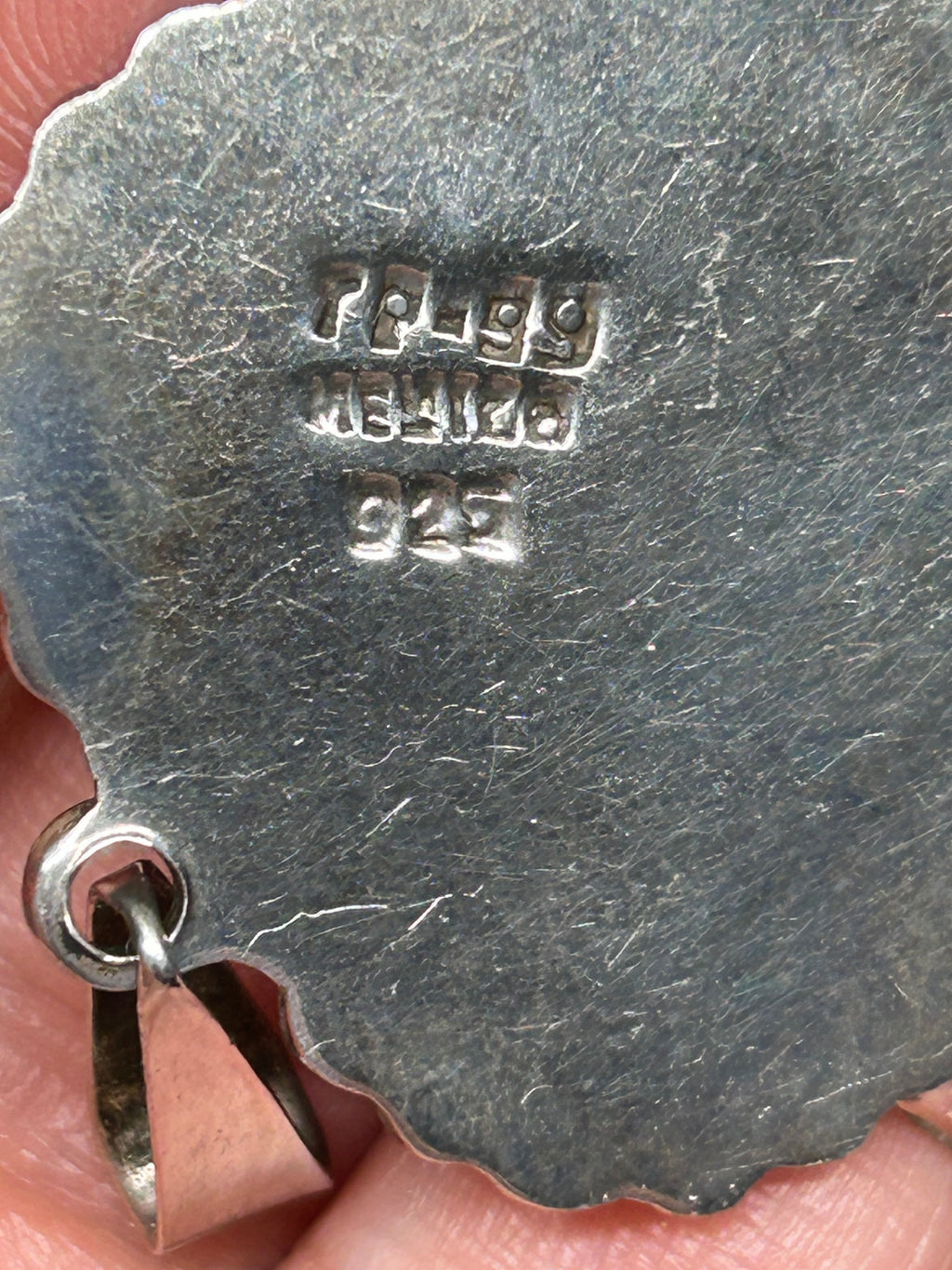 Vintage Taxco Heart Pendant