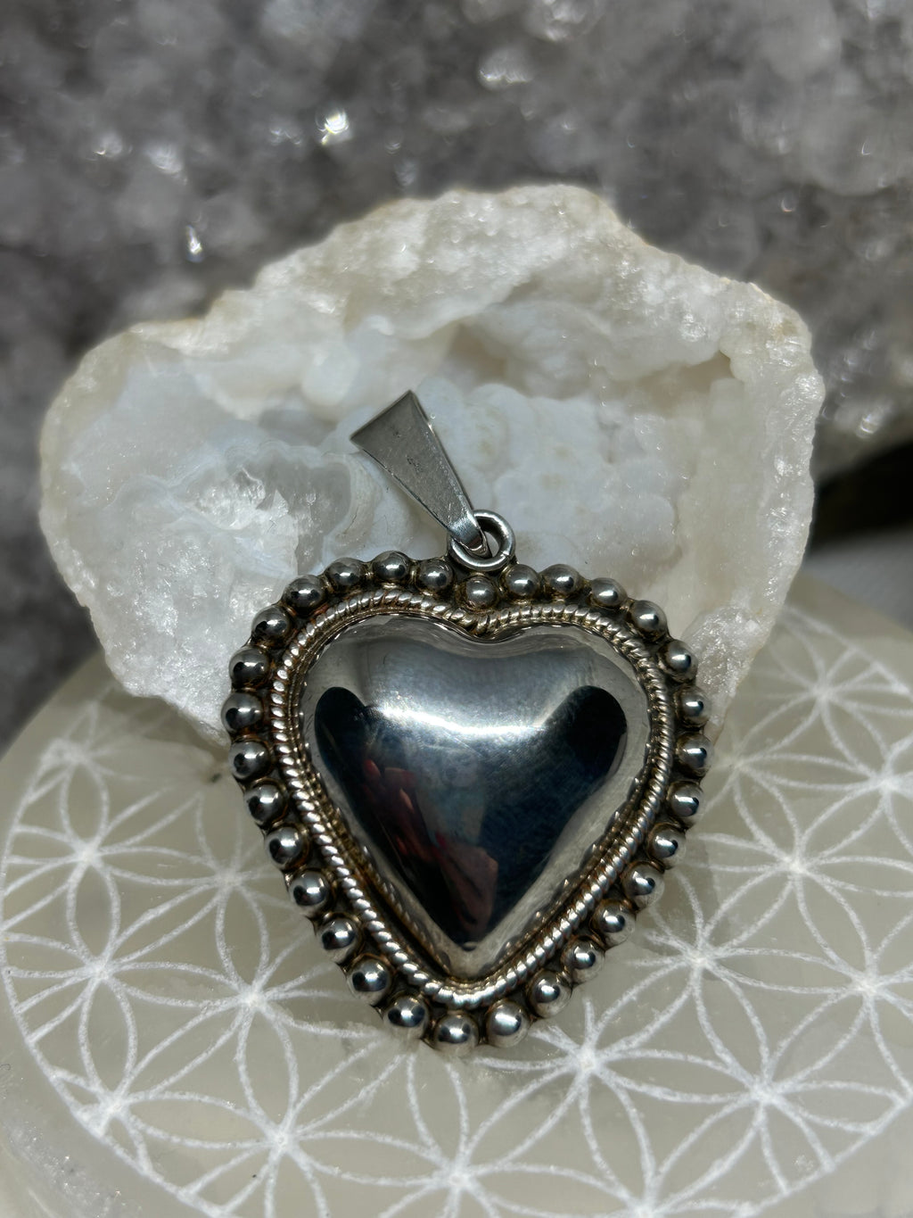 Vintage Taxco Heart Pendant