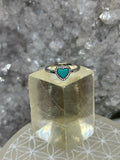 Turquoise Heart Ring 925