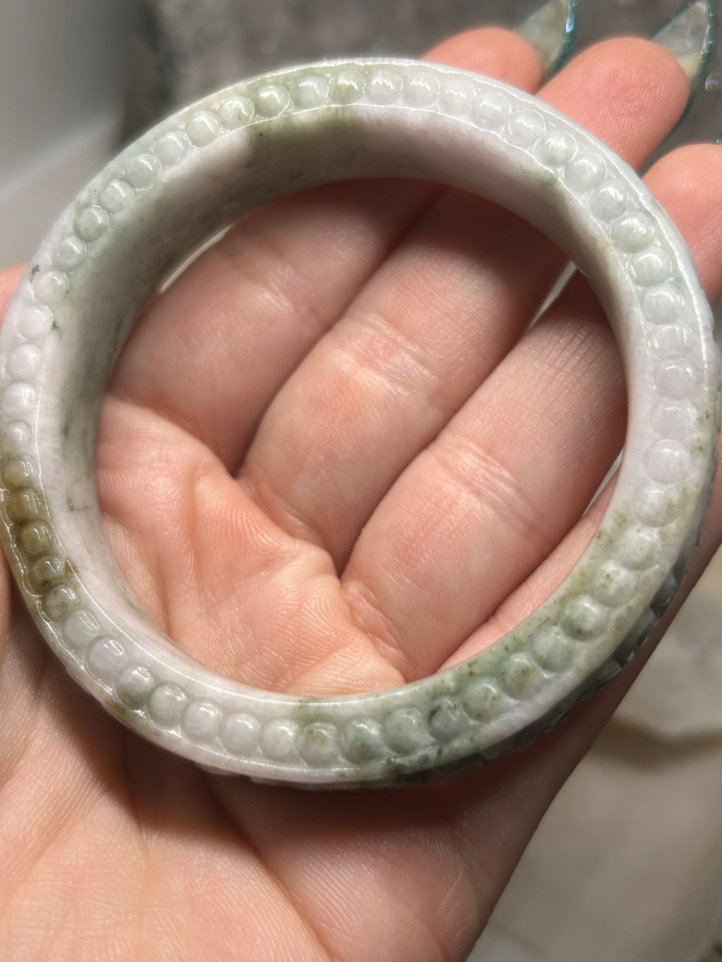 Carved Jade Bangle