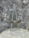 Vintage Natural Diamond Heart Ring 925