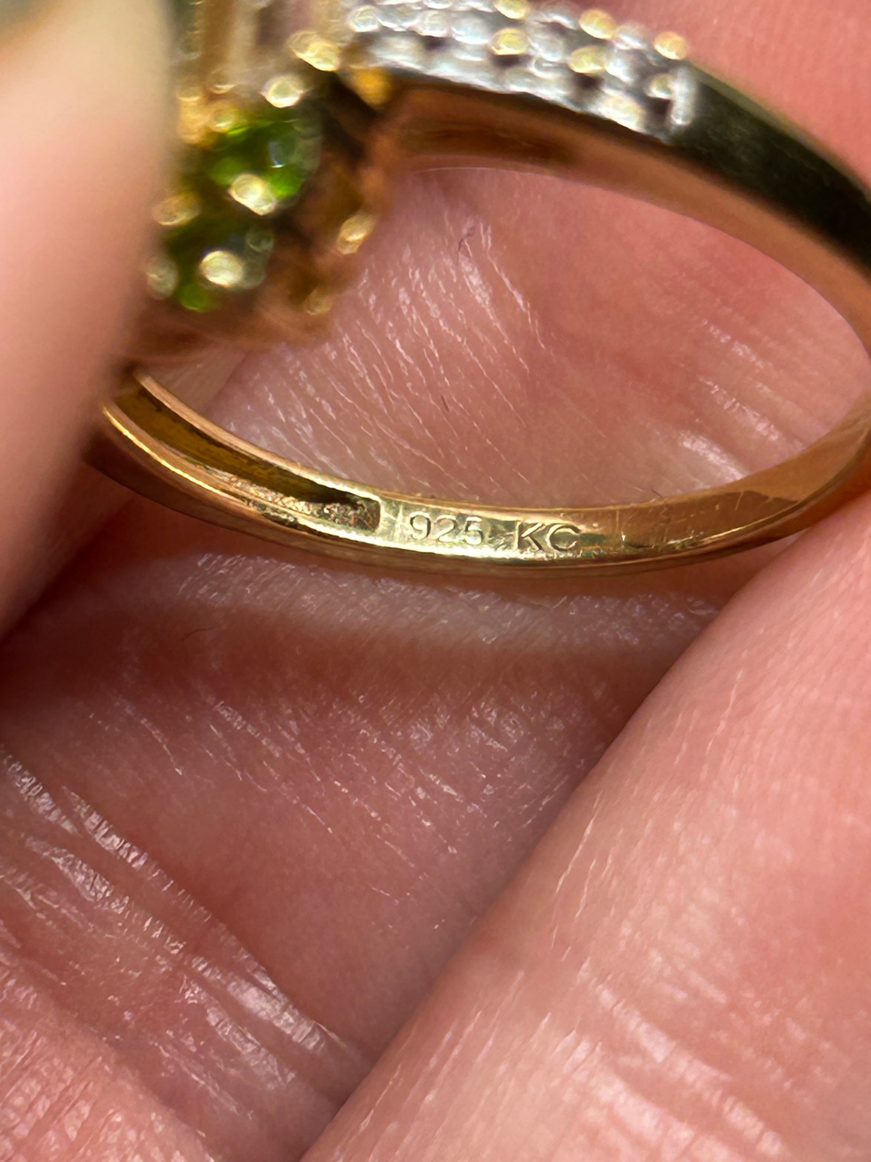 Vintage Emerald & Peridot Ring