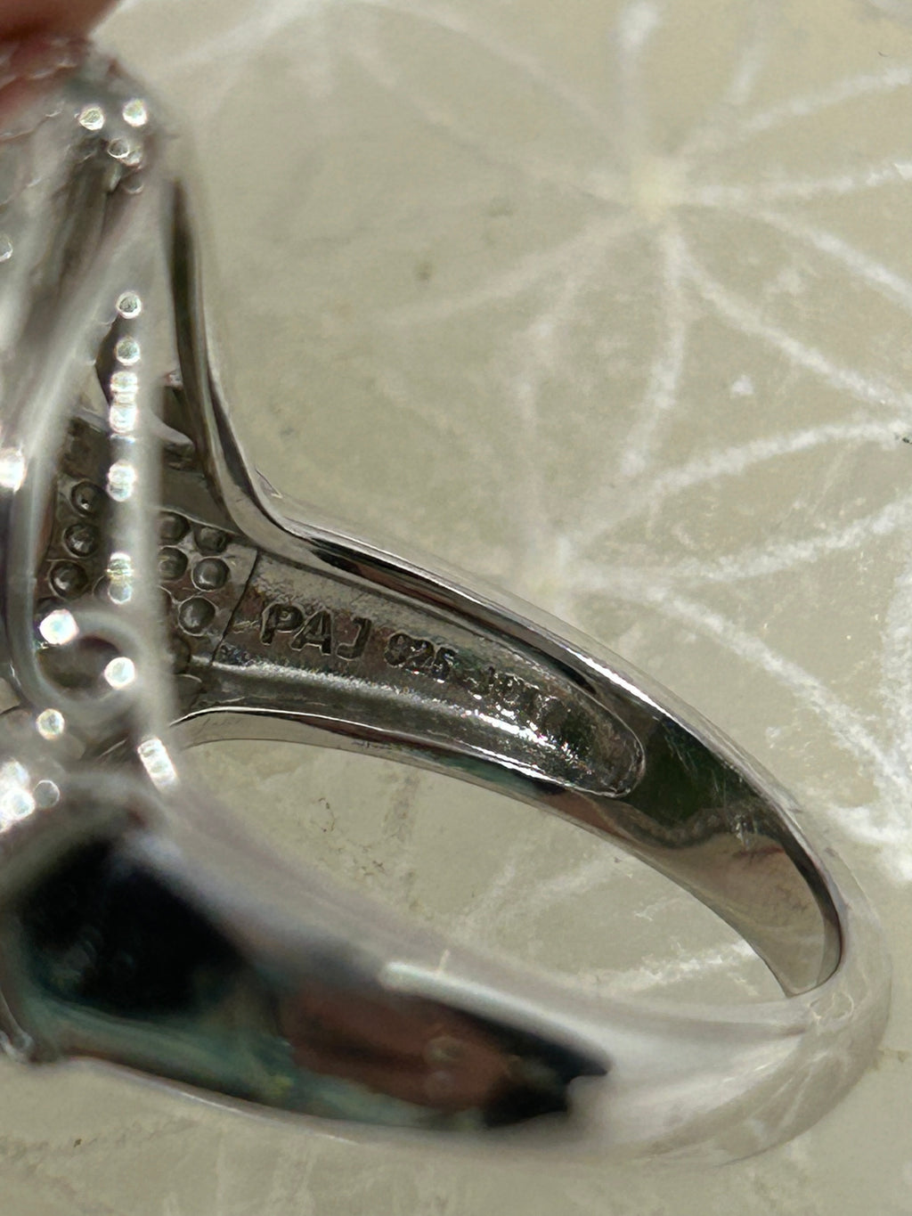 Nephrite Jade & Sapphire Statement Ring