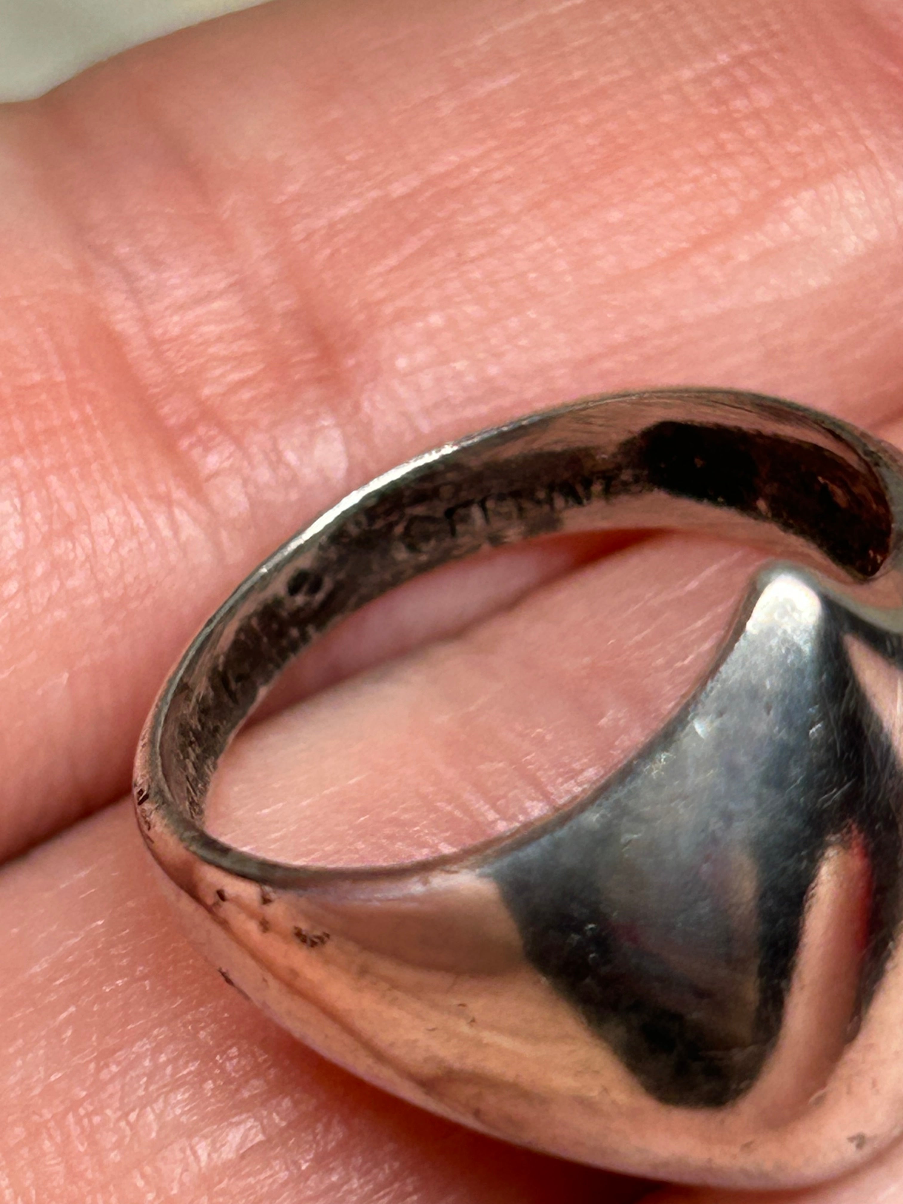 Vintage Sterling Puffy Heart Ring