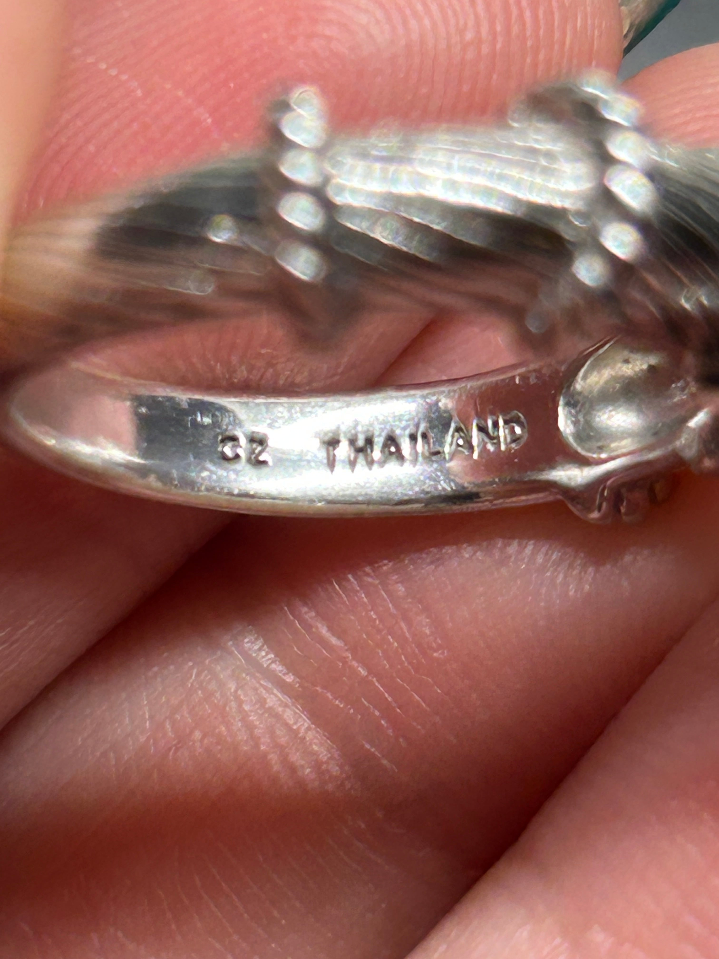 CZ Heart Charm Ring 925