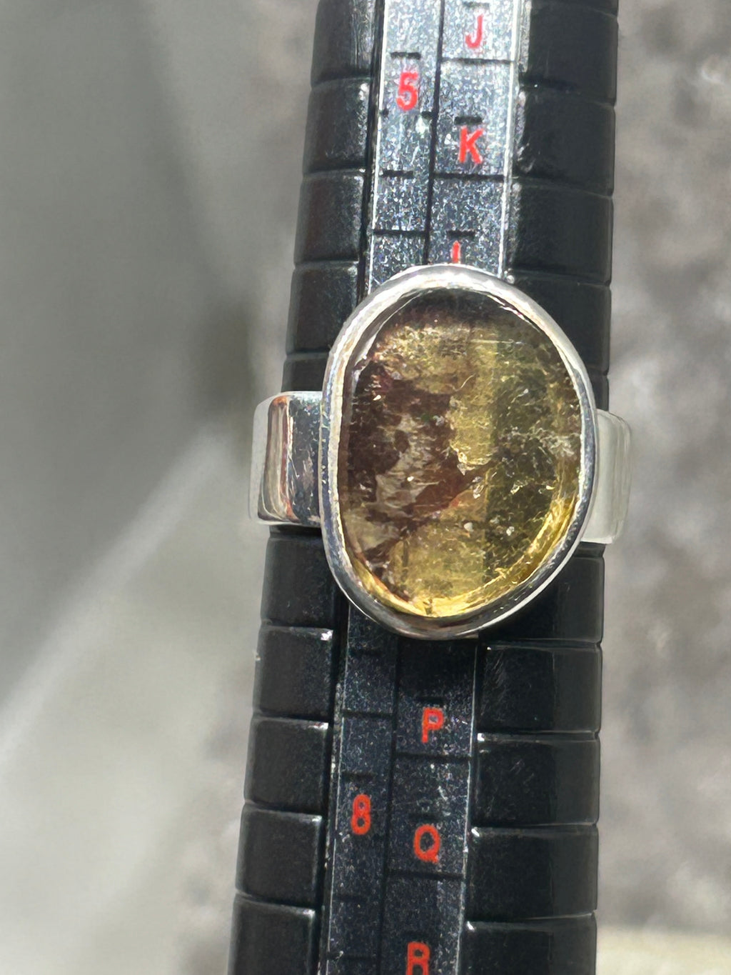 Green Tourmaline Ring 925