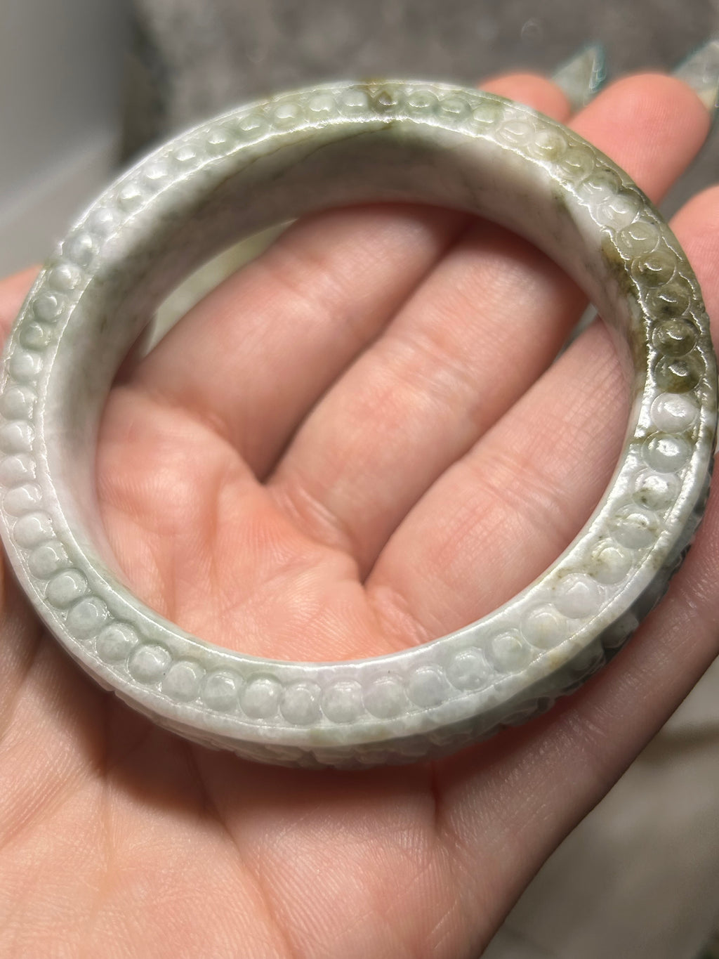 Carved Jade Bangle