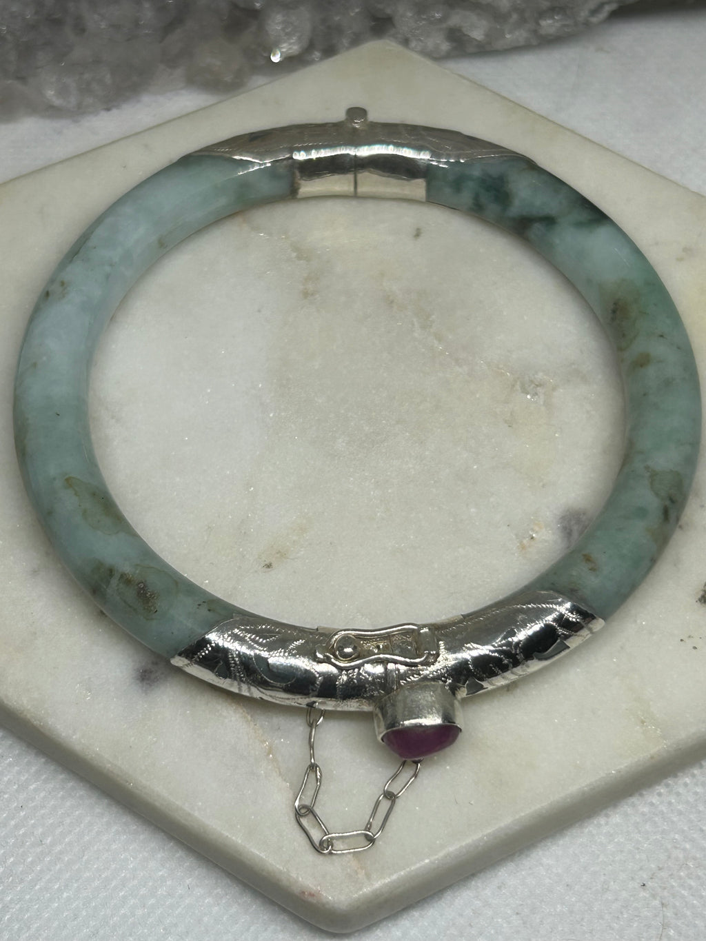 Jade & Ruby Bangle 59.6mm