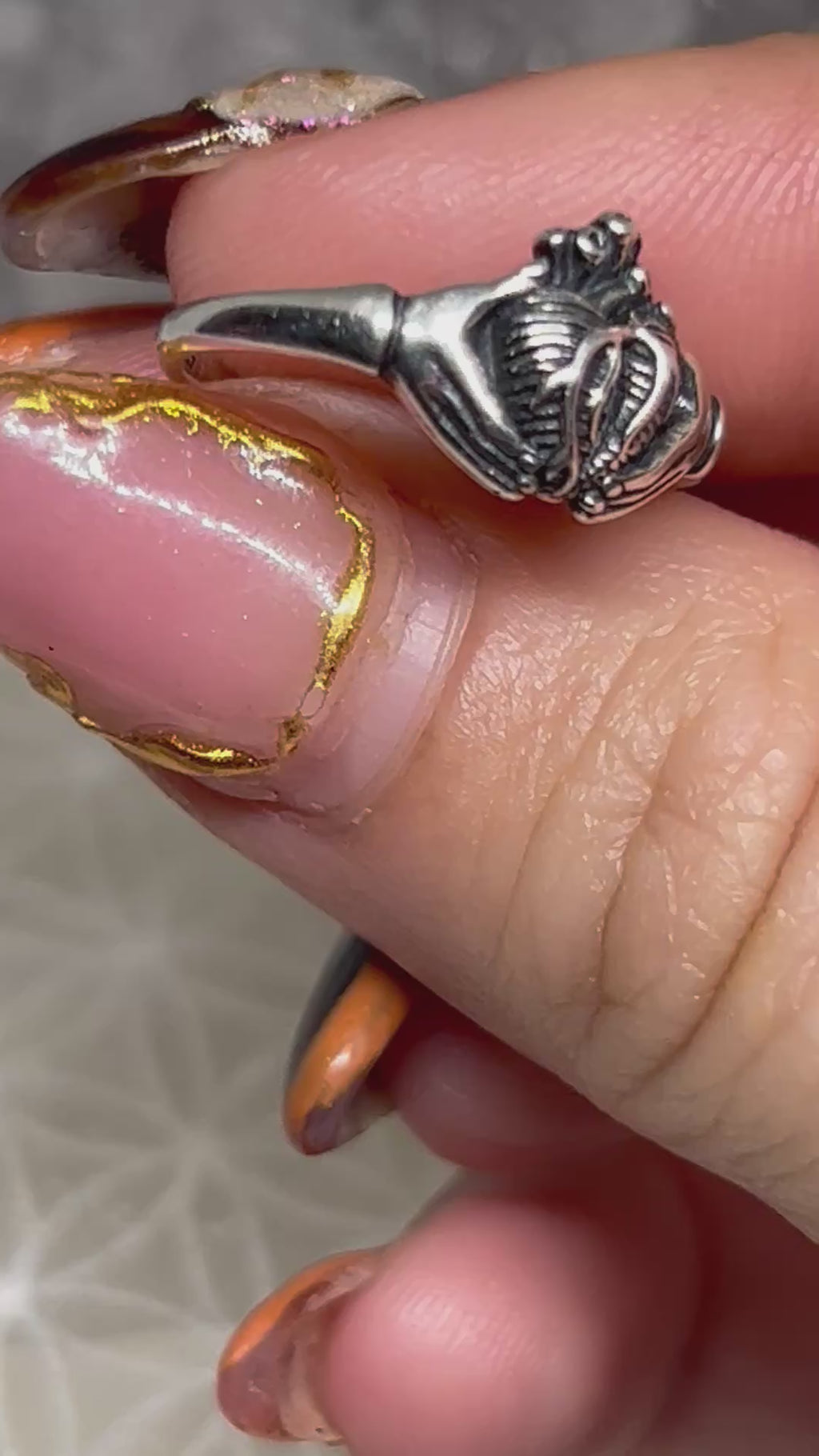 Anatomical Heart Ring 925