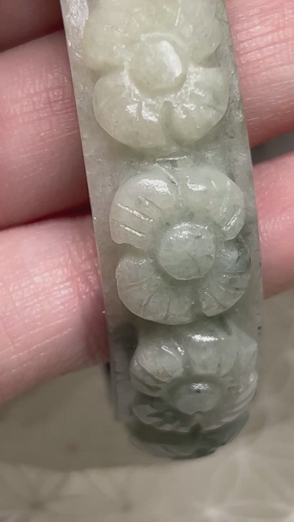 Carved Jade Bangle