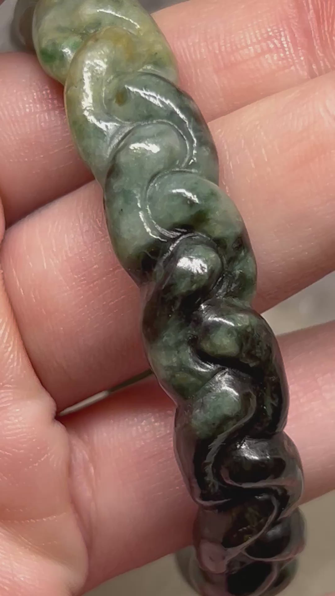 Carved Jade Bangle